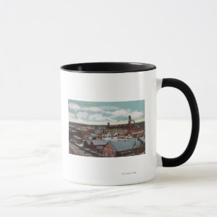 Mug Vue aérienne de la ville, TracksNampa, ID