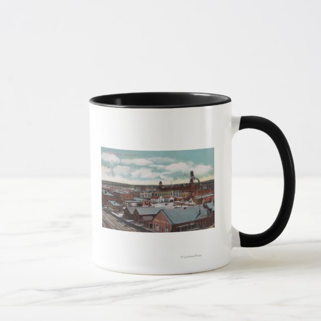Mug Vue aérienne de la ville, TracksNampa, ID (Droite)