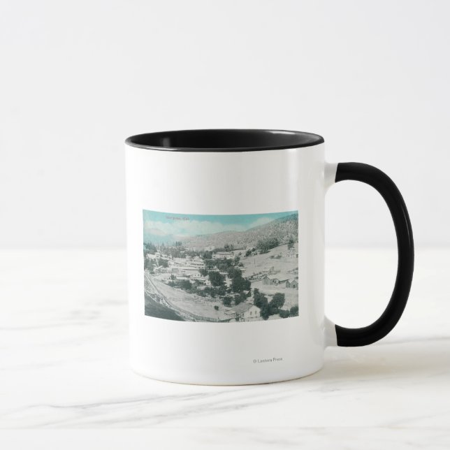 Mug Vue aérienne de la villeMariposa, CA (Droite)