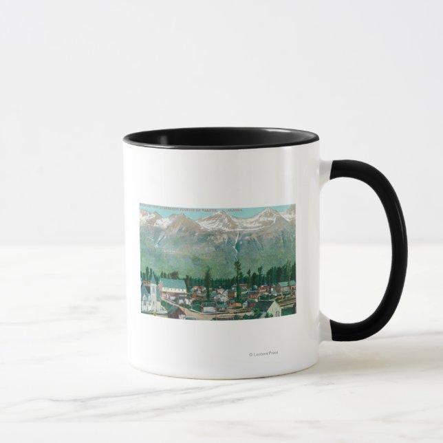 Mug Vue aérienne de la zone résidante de la ville (Droite)