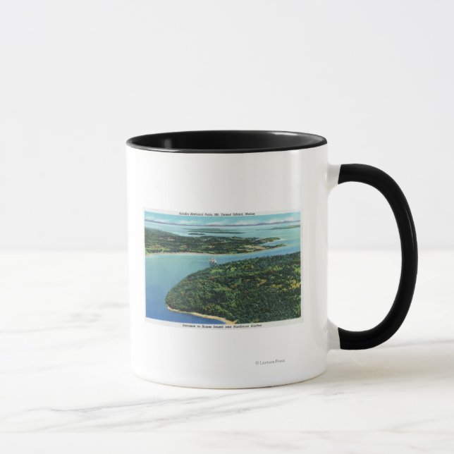 Mug Vue aérienne de l'entrée de Somes Sound (Droite)