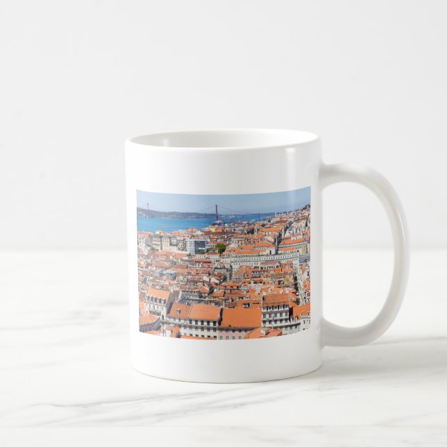 Mug Vue aérienne de Lisbonne, Portugal (Droite)