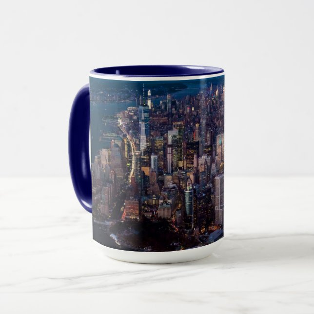 Mug Vue aérienne de Manhattan (Devant gauche)