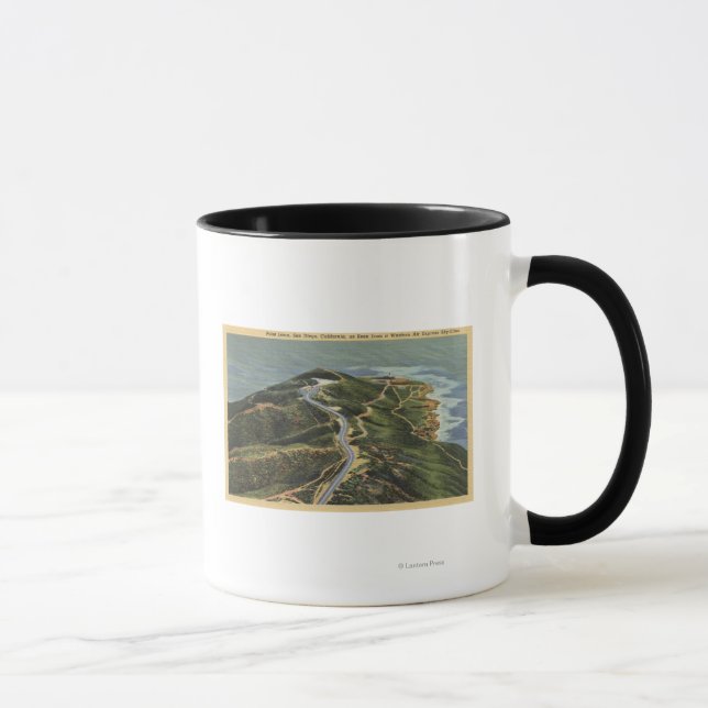 Mug Vue aérienne de Point Loma (Droite)