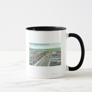 Mug Vue aérienne de rue et de rivière Snake d'état
