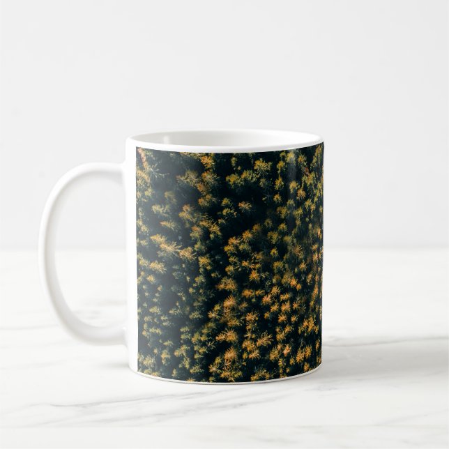 Mug Vue aérienne des arbres (Gauche)