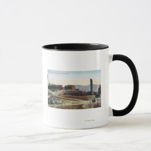 Mug Vue aérienne des mines Anaconda et Neversweat