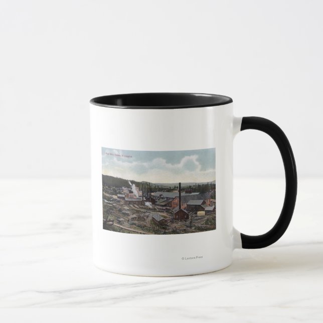 Mug Vue aérienne des moulins à papier (Droite)
