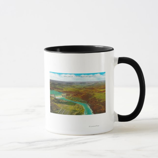 Mug Vue aérienne du barrage de Grand Coulee (Droite)