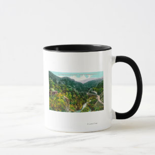 Mug Vue aérienne du canyon, Trai Pacifique Sud