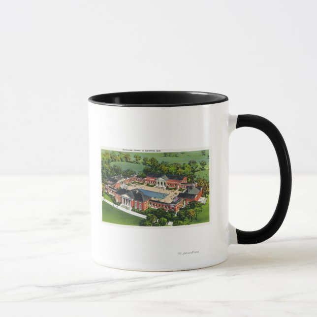 Mug Vue aérienne du centre de loisirs Spa de Saratoga (Droite)