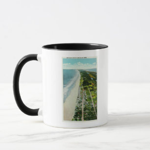 Mug Vue aérienne du du front de mer