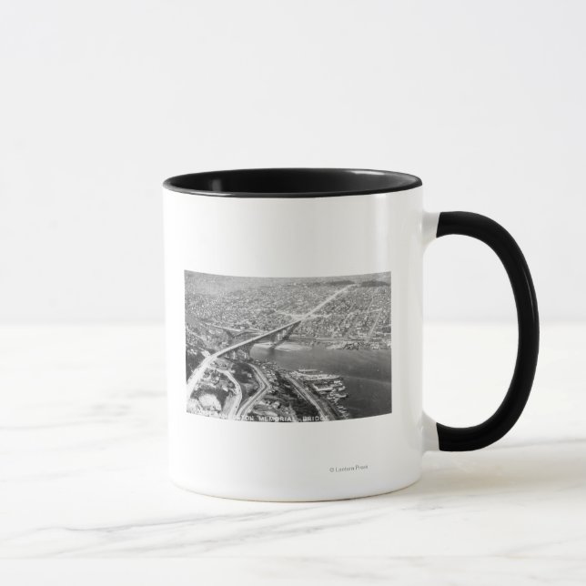 Mug Vue aérienne du pont Aurora (Droite)