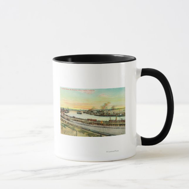 Mug Vue aérienne du port de San Pedro (Droite)
