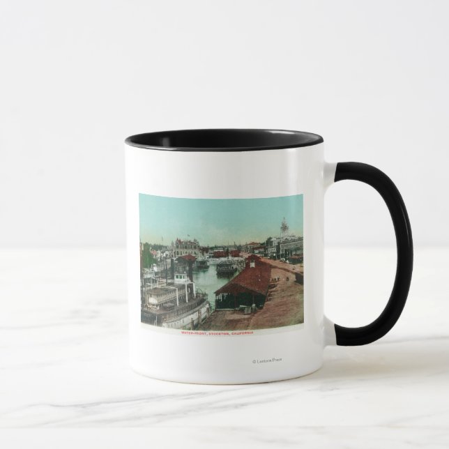 Mug Vue aérienne du WaterfrontStockton, CA (Droite)
