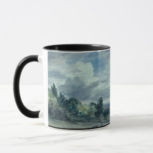 Mug Vue au-dessus d'un paysage large, avec des arbres
