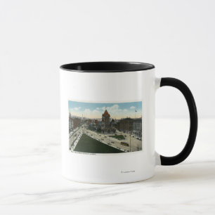 Mug Vue carrée de Copley d'église Trinity