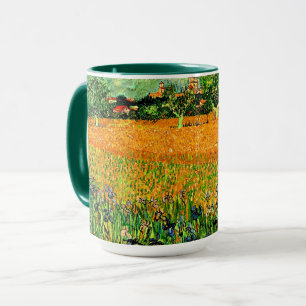 Mug Vue d'Arles avec Iris au premier plan,