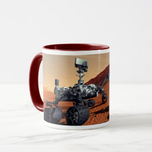 Mug Vue d'artiste du rover de la NASA Mars Curiosity