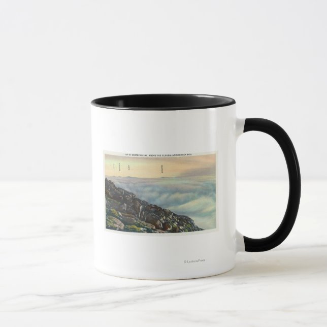 Mug Vue d'autres Mts Adirondack au-dessus des Nuages (Droite)