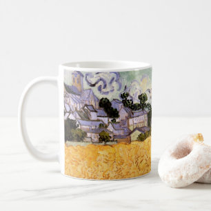 Mug Vue d'Auvers avec l'église par Vincent van Gogh