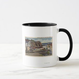 Mug Vue de baie et de résidences vertes