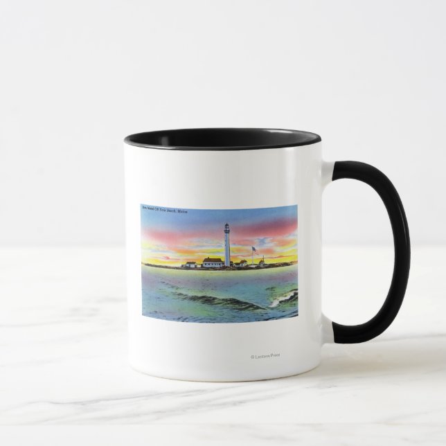 Mug Vue de Boon Island et du phare de York (Droite)