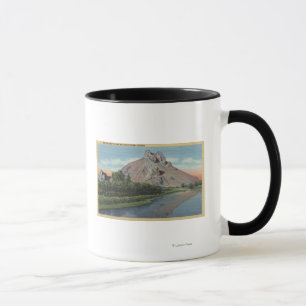 Mug Vue de butte et de rivière de Malheur, Orégon