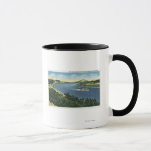 Mug Vue de canal de Cape Cod de pont de Sagamore