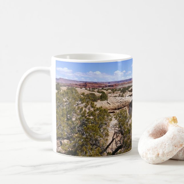 Mug Vue de Canyonlands depuis le sentier Cave Springs (Avec donut)