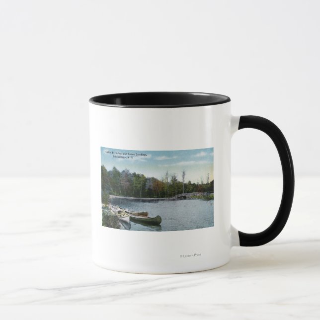 Mug Vue de Central Park Bateau & Canoe Landing (Droite)