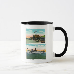 Mug Vue de Chambre de Bath de plage de falaise