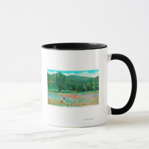 Mug Vue de champ fleurissant