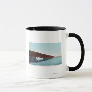 Mug Vue de chuchotement de vapeur sur le lac