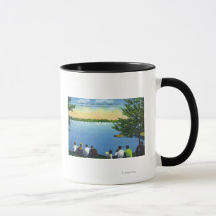 Mug Vue de club national de régate de voilier sur le