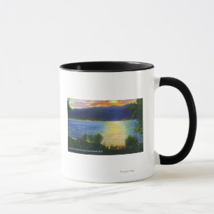 Mug Vue de coucher du soleil de montagne de