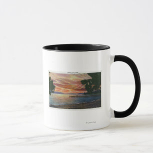 Mug Vue de coucher du soleil de Shoreline avec le
