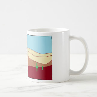Mug Vue de désert de cactus