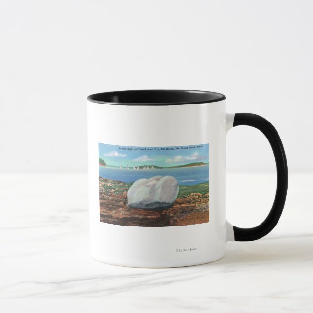 Mug Vue de Frenchman's Bay et de Balance Rock (Droite)