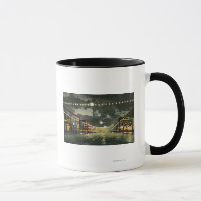 Mug Vue de Hewitt Avenue à la nuit (Droite)