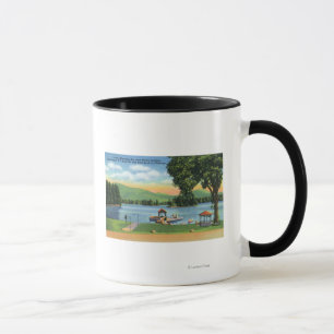 Mug Vue de la baie Algonquin de Buck Mt et du Knob Pil