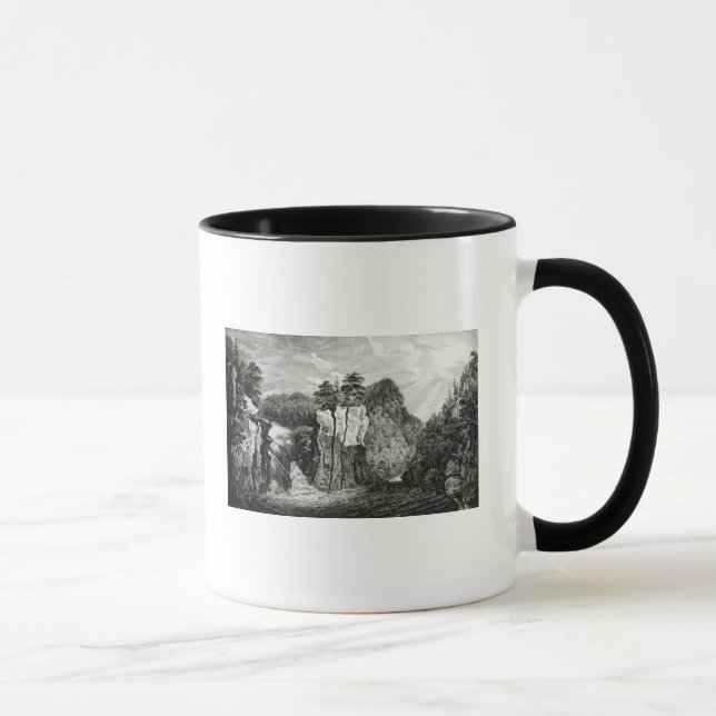 Mug Vue de la cascade de rivière de Passaic, New (Droite)