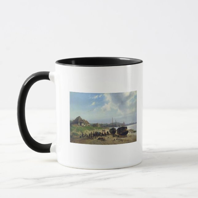 Mug Vue de la côte néerlandaise (Gauche)