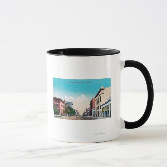 Mug Vue de la dix-neuvième rue Bakersfield, CA (Droite)
