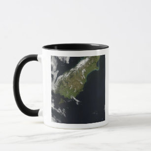 Mug Vue de la majeure partie de l'île du sud de la