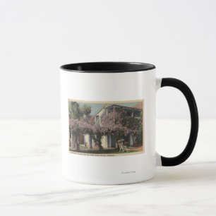Mug Vue de la pergola de glycines, hôtel d'oasis