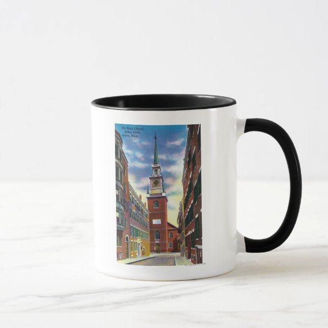 Mug Vue de la rue Salem sur le Vieux-Lac de l'église d (Droite)