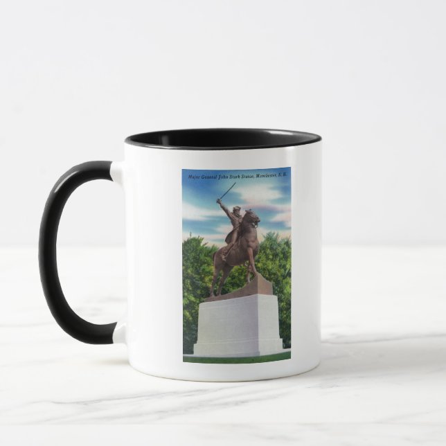 Mug Vue de la statue du général John Stark (Gauche)