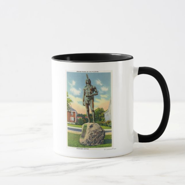 Mug Vue de la Statue Massasoit # 2 (Droite)