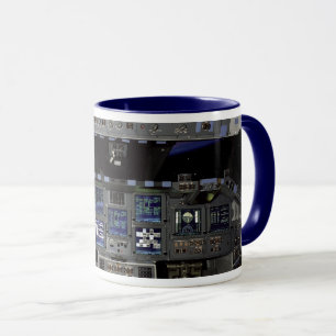 Mug Vue de la Terre en orbite depuis le cockpit de la